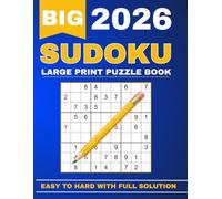 Large Print Sudoku Book for Adults & Seniors: Easy to Hard Sudoku Puzzles with Complete Solutions | Big Print Brain Games for Relaxation and Mental Exercise