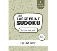 Large Print Sudoku Easy: 200 Relaxing Puzzles for Seniors and Adults | Gentle Brain Games to Boost Focus and Memory | Coffee & Logic Books (Large Print Sudoku Series)