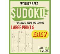 Large Print Sudoku for Adults - Easy Level: Two Puzzles per Page with Solutions and Bonus | Perfect Gift for Men, Women, Teens & Seniors