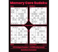 Large Print Sudoku for Memory Care: 472 Puzzles for Seniors, Dementia & Alzheimer's Support - Easy to Very Hard | 8.5×11 in Brain Activity Book with Solutions