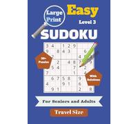 Large Print Sudoku for Seniors & Adults - Easy Level 3: Sudoku Puzzles to Help Calm your Mind | Brain Exericises | 6x9 Inches, 110 Pages | 50+ Puzzles ... - Travel Size (6"x9") - Easy/Medium/Hard)