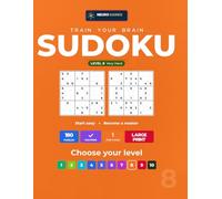 Large Print Sudoku Level 8: Very Hard: 180 Very Hard Sudoku Puzzles with Solutions for Adults & Seniors | Large Print Logic Puzzle Book for Advanced Solvers & Gift (Train Your Brain Sudoku)