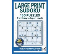 Large Print Sudoku Puzzle Book: 150 Puzzles Easy to Expert, One Per Page with Full Solutions (Pixel Wizard Press Puzzle Books)