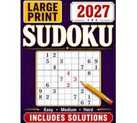 Large Print Sudoku Puzzle Book: Easy, Medium, Hard Sudoku Puzzles for Adults | Includes Solutions and an Expert Extra Level | 416 Progressive Puzzles