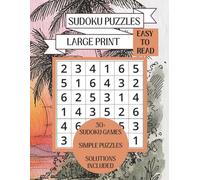 Large Print Sudoku Puzzle Book:: Easy to Ready Sudoku Games | Sunset | 8.5 x 11 | Large Print, Simple Level, Solutions Included | 50+ Brain Games for Adults and Seniors