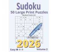 Large Print Sudoku Puzzle Book for Adults: 50 Easy Puzzles with Solutions on the Next Page | Mindfuel Volume 2: Relax, Challenge Your Mind, and Enjoy ... - Large Print Sudoku Puzzle Book - Easy)