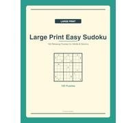 Large Print Sudoku Puzzle Book for Seniors: 100+ Easy to Medium Puzzles with Big Font, One Per Page - Brain Games & Memory Activity Book with Solutions (Sudoku Collection by Fortran Books)