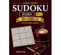 Large Print Sudoku Puzzle Book Hard Vol 3: 200 Large Print Hard Sudoku Puzzles for Adults & Seniors | Challenging Brain Games for Logic, Focus & ... Brain Games for Puzzle Lovers | Family Game