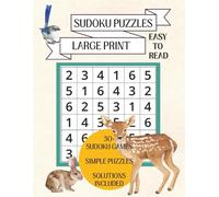 Large Print Sudoku Puzzles:: Easy to Ready Sudoku Puzzles | 8.5 x 11 | Large Print, Simple Level, Solutions Included | 50+ Brain Games for Adults and Seniors