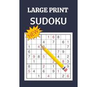Large Print Sudoku: Sudoku Puzzle Easy, Medium and Hard Puzzles for Relaxation, Focus and Brain Training | 6x9 inches, 110 pages | 55+ Puzzles | Solution Included
