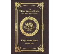 Large Print - The King James Bible - The New Testament, Volume 1 of 2 - Grand Type Collector's Edition - Matte Hardcover with Dust Jacket (The King ... New Testament, Large Print Multi-Volume Set)