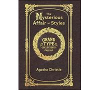Large Print - The Mysterious Affair at Styles - Grand Type Collector's Edition - Matte Hardcover with Dust Jacket