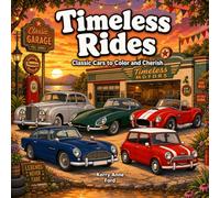 Large Print Timeless Rides Vintage Car Colouring Book for Seniors: Mindful Colouring for Seniors