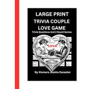 Large Print Trivia Couple Love Game: Trivia Questions And 2 Board Games