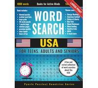 Large Print USA Word Search: A fun and varied collection of word searches about the USA. For teens, adults and seniors (Pynzle Puzzles | Countries Series)