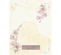 LARGE PRINT Wavy Gold Watercolor Blood Pressure Log Book: Weekly BP Journal, Daily 2 Year (104 weeks) Personal Tracker Diary - 4 Readings Per Day for ... & Monitoring - LARGE PRINT Size - 8.5" X 11"