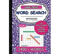 Large Print Word Search: 101 Easy to Read Puzzles