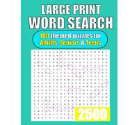 Large Print Word Search Book: 100 Themed Puzzles for Adults, Seniors & Teens