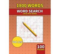 Large Print Word Search Book for Adults: 1800 Words - 100 Puzzles - Varied Themes - Perfect for Adults, Seniors & Teens - Vol 125