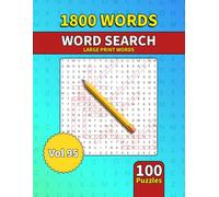 Large Print Word Search Book for Adults: 1800 Words - 100 Puzzles - Varied Themes - Perfect for Adults, Seniors & Teens - Vol 95