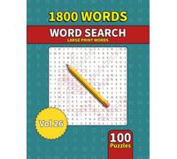 Large Print Word Search Book for Adults: 1800 Words - 100 Puzzles - Varied Themes - Perfect for Adults, Seniors & Teens - Vol 26
