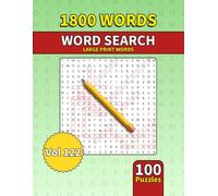 Large Print Word Search Book for Adults: 1800 Words - 100 Puzzles - Varied Themes - Perfect for Adults, Seniors & Teens - Vol 122