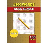 Large Print Word Search Book for Adults: 1800 Words - 100 Puzzles - Varied Themes - Perfect for Adults, Seniors & Teens - Vol 54