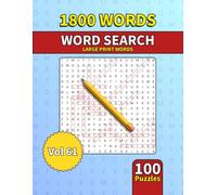 Large Print Word Search Book for Adults: 1800 Words - 100 Puzzles - Varied Themes - Perfect for Adults, Seniors & Teens - Vol 61