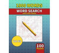 Large Print Word Search Book for Adults: 1800 Words - 100 Puzzles - Varied Themes - Perfect for Adults, Seniors & Teens - Vol 68