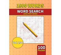Large Print Word Search Book for Adults: 1800 Words - 100 Puzzles - Varied Themes - Perfect for Adults, Seniors & Teens - Vol 154