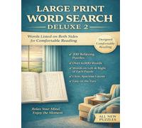 Large Print Word Search Deluxe 2: 200 Easy-to-Read Puzzles, Big Letters, Relaxing Brain Training