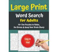 Large Print Word Search for Adults: 50+ Puzzles for Mindfulness, Relaxation & Brain Training | Easy to Read, 110 Pages, 8.5" Size | Perfect Gift for Vacations & Holidays
