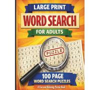 Large Print Word Search for Adults: Easy-to-Read Word Search Puzzles for Adults and Seniors to Keep the Mind Active and Sharp | Large Print and Anti Eye Strain | (Brain Games and Mind Bending)