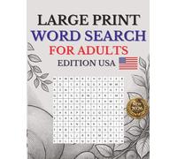 Large Print Word Search for Adults: Edition USA (Large Print Puzzle Books for Adults)