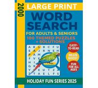 Large Print Word Search for Adults & Seniors: 100 Themed Puzzles + Solutions | Easy-to-Read & Fun