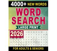 Large Print Word Search For Adults & Seniors - 4000 New Words: A Fun and Stimulating Collection for All Skill Levels