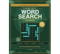 Large Print Word Search for Seniors: 100 Fun Puzzles with Solutions: Volume 1 - Nature, Birds, History, Faith & More | Perfect for Beginners to Advanced | Hours of Relaxing Fun