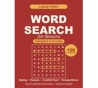Large Print Word Search for Seniors: 100 Grandma's Kitchen Puzzles of Baking, Sunday Dinner & Comfort Food | Easy-to-Read Brain Games for Adults & ... Cooks (Percolator Large Print Word Search)