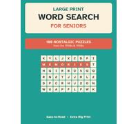 Large Print Word Search for Seniors: 100 Nostalgic Puzzles from the 1950s & 1960s | Easy-to-Read Big Print Word Find for Adults and Seniors | Relaxing Brain Activity Book