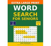 Large Print Word Search for Seniors: 100 Themed Puzzles with Solutions - Nature, Travel, Garden, Animals and More (Large Print Sudoku for Seniors)