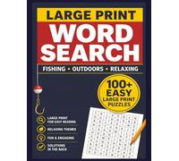 Large Print Word Search for Seniors: 120 Easy Puzzles | Fishing, Outdoors & Relaxation | Big Print Brain Games for Adults