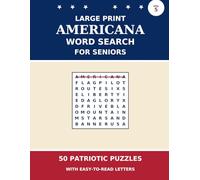 Large Print Word search for Seniors: 50 American History & Travel Puzzles with Easy-to-Read Letters | Patriotic Activity Book for Veterans, Retirees & History Lovers | Volume 5