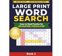 Large Print Word Search for Seniors: 50 Easy Relaxing Puzzles to Keep the Mind Active: Book 2