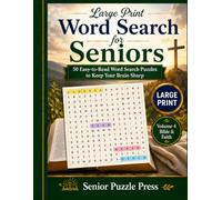 Large Print Word Search for Seniors: 50 Easy-to-Read Bible & Faith Word Search Puzzles to Keep Your Brain Sharp