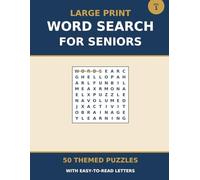 Large Print Word Search for Seniors: 50 Themed Puzzles with Easy-to-Read Letters | Relaxing Brain Activity Book for Adults, Grandparents & Memory Care | Volume 1