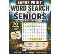 Large Print Word Search for Seniors: 70 Easy & Relaxing Puzzles | Big Print Brain Games with Simple Words | Stress Relief Activity Book with Mixed Fun Themes