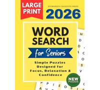 Large Print Word Search for Seniors: 80 Easy Puzzles with Big Grids | No Diagonal Words | Relaxing Brain Games for Adults and Elderly (Large Print Puzzle Collection for Seniors)