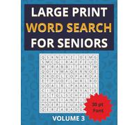Large Print Word Search For Seniors: Giant Print Puzzles for Seniors Wanting Comfort, Clarity, and Confidence | 50 Puzzles | 30 pt Text | Solutions included