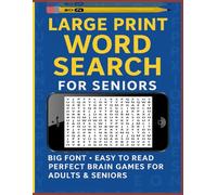 Large Print Word Search for Seniors: Relaxing Brain Games to Boost Memory, Focus & Fun for Adults and Seniors (Christmas Holiday Word Search)