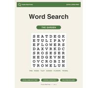 Large Print Word Search for Seniors with Dementia - The Garden: Gentle, Extra-Large 40-Point Puzzles for Memory Care | Easy Across-and-Down Garden & ... Together (Word Search for Seniors, Book 2)